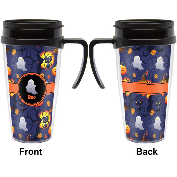 Halloween Night Travel Mug with Black Handle - Approval