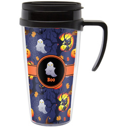 Halloween Night Acrylic Travel Mug with Handle (Personalized)