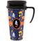 Halloween Night Travel Mug with Black Handle - Front