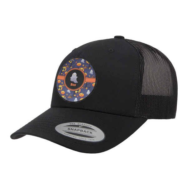 Custom Halloween Night Trucker Hat - Black (Personalized)