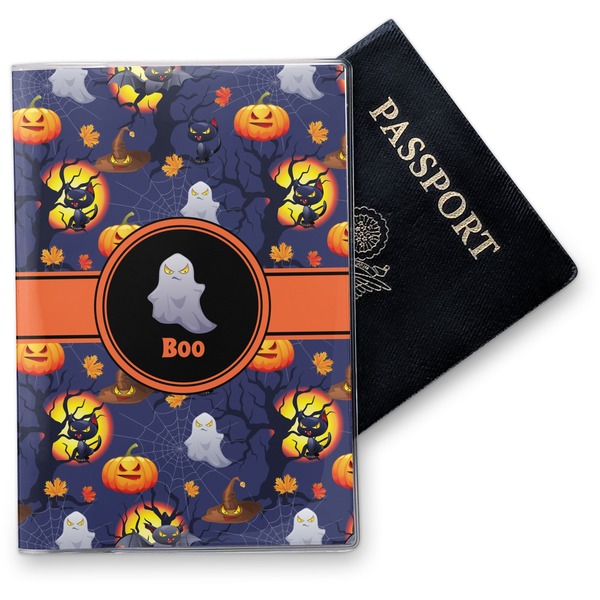 Custom Halloween Night Vinyl Passport Holder (Personalized)