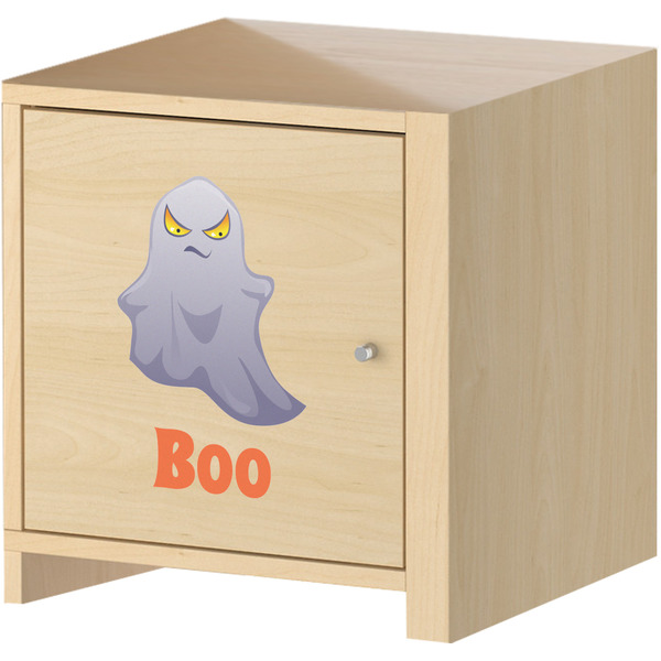 Halloween Night Wall Graphic on Wooden Cabinet