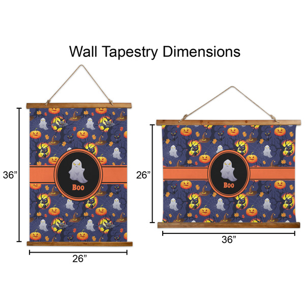 Halloween Night Wall Hanging Tapestries - Parent/Sizing