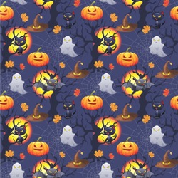 Halloween Night Wallpaper & Surface Covering (Water Activated 24"x 24" Sample)