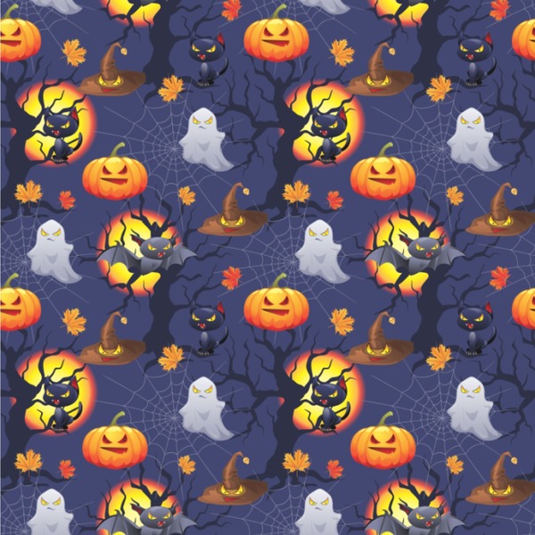 Custom Halloween Night Wallpaper & Surface Covering (Water Activated 24"x 24" Sample)
