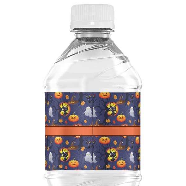 Halloween Night Water Bottle Label - Back View