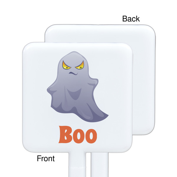 Halloween Night White Plastic Stir Stick - Single Sided - Square - Approval