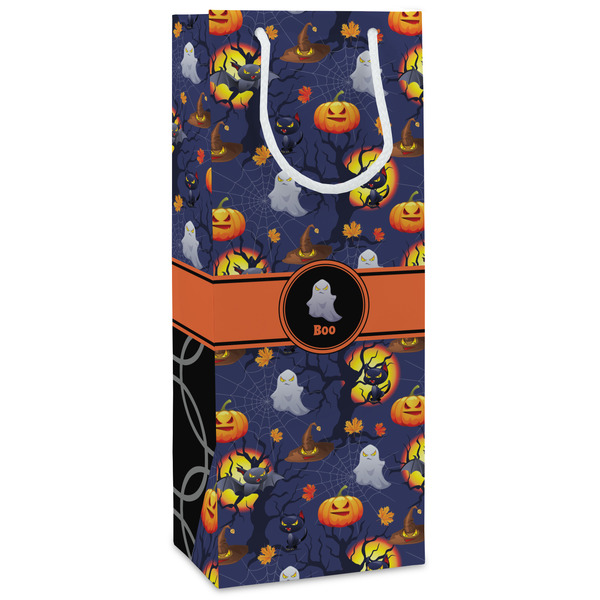 Custom Halloween Night Wine Gift Bags (Personalized)