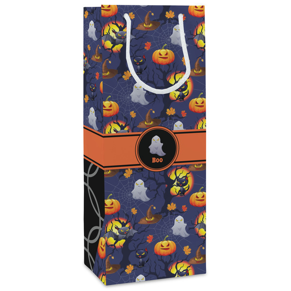 Custom Halloween Night Wine Gift Bags - Matte (Personalized)