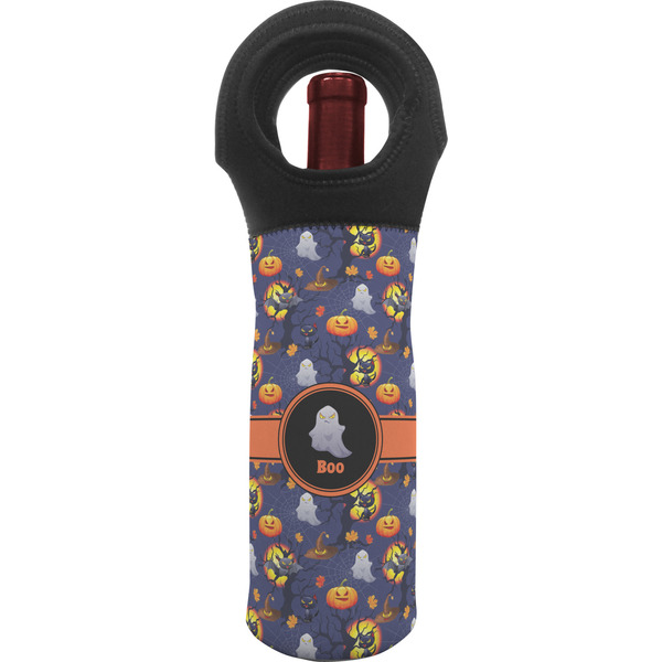 Custom Halloween Night Wine Tote Bag (Personalized)