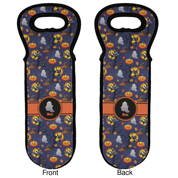 Halloween Night Wine Tote Front & Back
