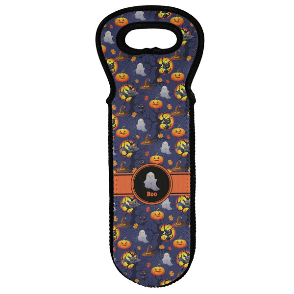 Custom Halloween Night Wine Tote Bag (Personalized)