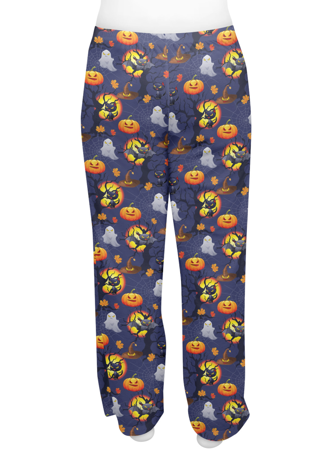 Custom Halloween Night Womens Pajama Pants - 2XL | YouCustomizeIt