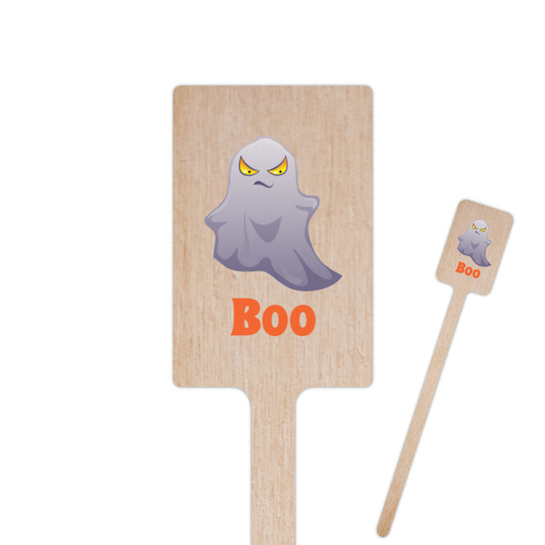Custom Halloween Night Rectangle Wooden Stir Sticks (Personalized)