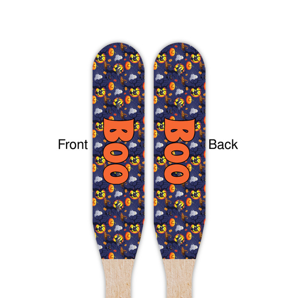 Halloween Night Wooden Food Pick - Paddle - Double Sided - Front & Back