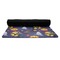 Halloween Night Yoga Mat Rolled up Black Rubber Backing
