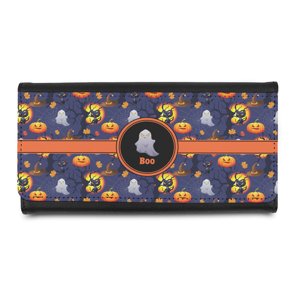 Custom Halloween Night Leatherette Ladies Wallet (Personalized)