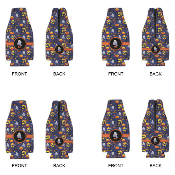 Halloween Night Zipper Bottle Cooler - Set of 4 - APPROVAL