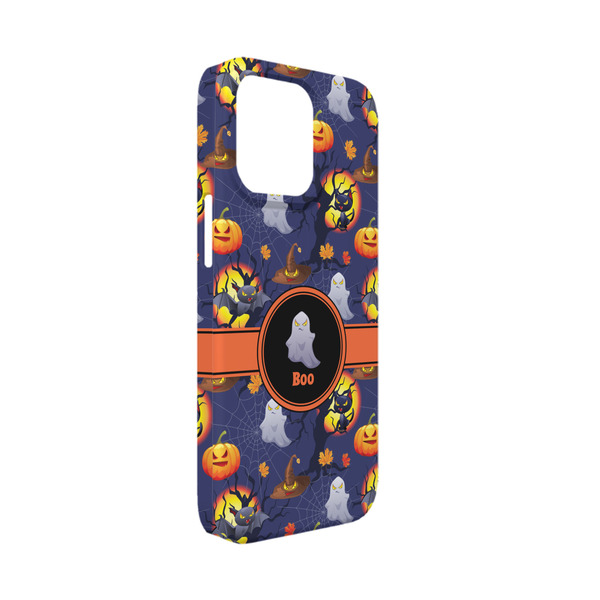 Custom Halloween Night iPhone Case - Plastic - iPhone 13 Mini (Personalized)