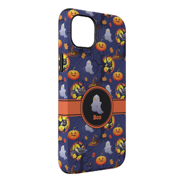 Custom Halloween Night iPhone Case - Rubber Lined - iPhone 14 Plus (Personalized)