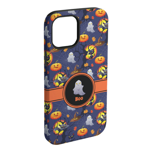 Custom Halloween Night iPhone Case - Rubber Lined - iPhone 15 Plus (Personalized)