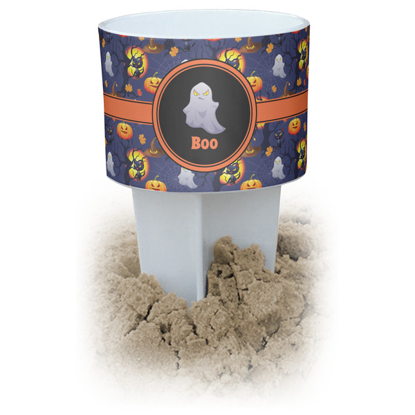 Custom Halloween Night Beach Spiker Drink Holder (Personalized)