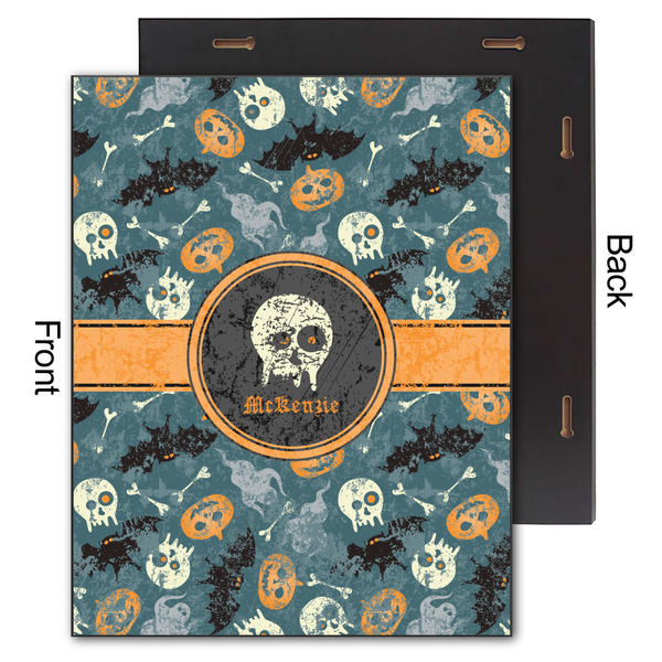 Vintage / Grunge Halloween 11x14 Wood Print - Front & Back View