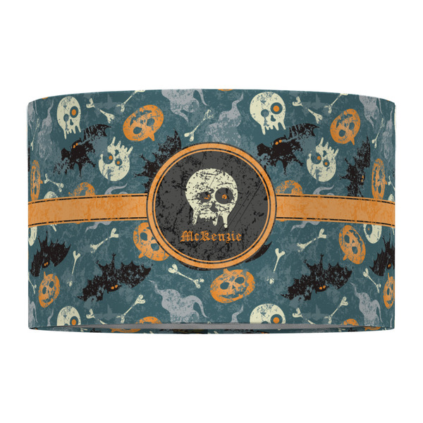 Vintage / Grunge Halloween 12" Drum Lampshade - FRONT (Fabric)