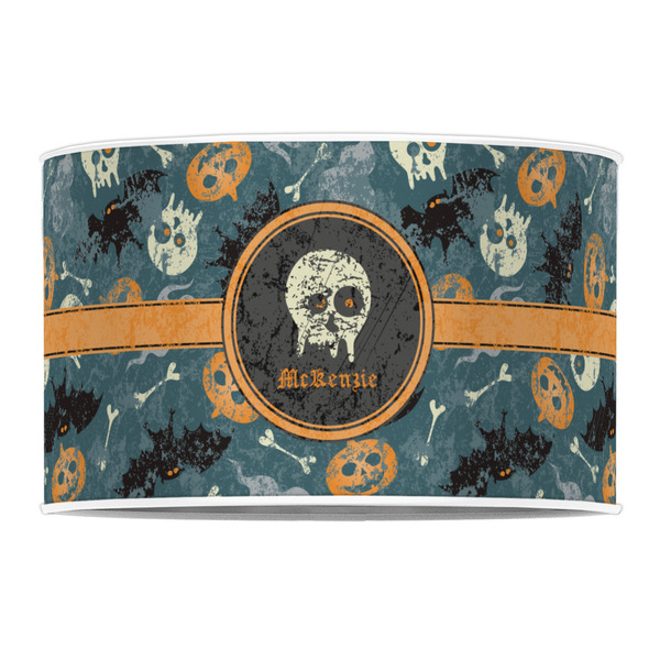 Vintage / Grunge Halloween 12" Drum Lampshade - FRONT (Poly Film)