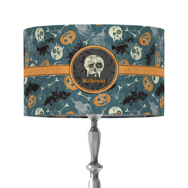 Custom Vintage / Grunge Halloween 12" Drum Lamp Shade - Fabric (Personalized)