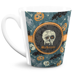 Vintage / Grunge Halloween 12 Oz Latte Mug (Personalized)