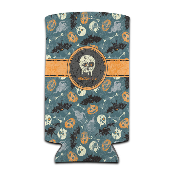 Custom Vintage / Grunge Halloween Can Cooler (tall 12 oz) (Personalized)