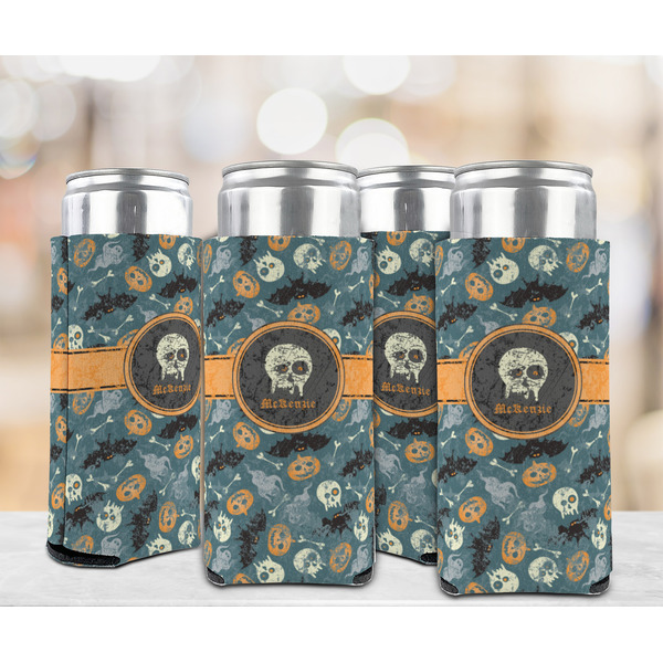 Vintage / Grunge Halloween 12oz Tall Can Sleeve - Set of 4 - LIFESTYLE