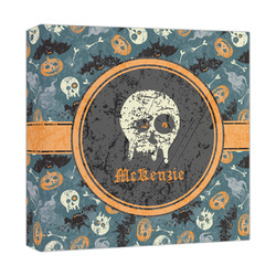 Vintage / Grunge Halloween Canvas Print - 12x12 (Personalized)