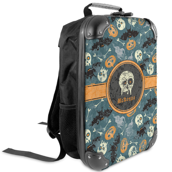 Custom Vintage / Grunge Halloween Kids Hard Shell Backpack (Personalized)