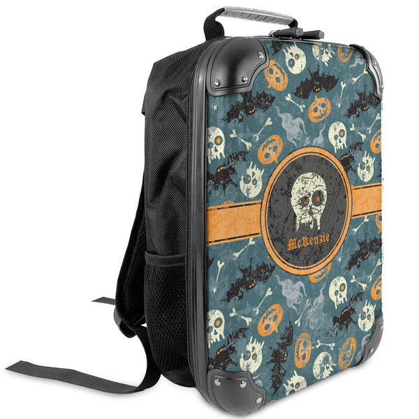 Custom Vintage / Grunge Halloween Kids Hard Shell Backpack (Personalized)
