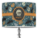 Vintage / Grunge Halloween 16" Drum Lamp Shade - Poly-film (Personalized)