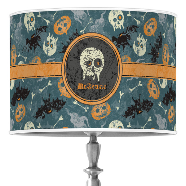 Custom Vintage / Grunge Halloween Drum Lamp Shade (Personalized)