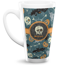 Vintage / Grunge Halloween 16 Oz Latte Mug (Personalized)