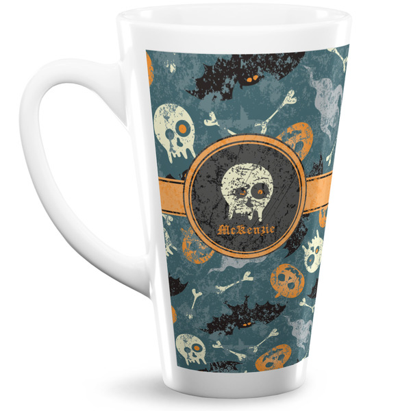 Custom Vintage / Grunge Halloween Latte Mug (Personalized)