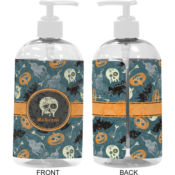 Vintage / Grunge Halloween 16 oz Plastic Liquid Dispenser- Approval- White