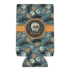 Vintage / Grunge Halloween Can Cooler (Personalized)