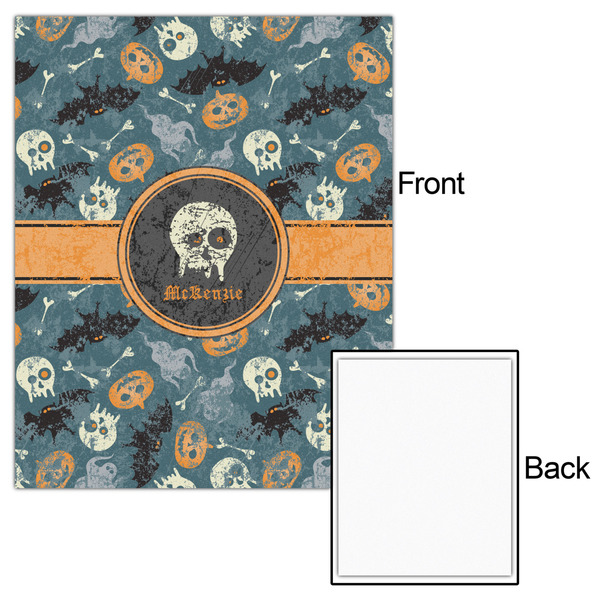 Vintage / Grunge Halloween 16x20 - Matte Poster - Front & Back