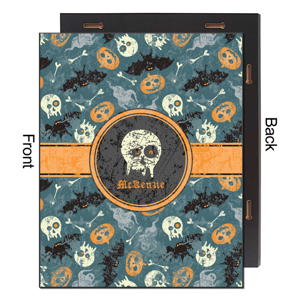 Vintage / Grunge Halloween 16x20 Wood Print - Front & Back View