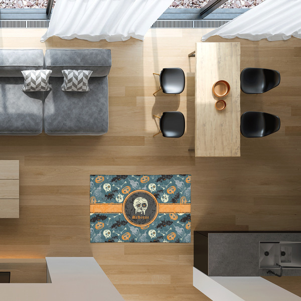 Vintage / Grunge Halloween 2'x3' Indoor Area Rugs - IN CONTEXT