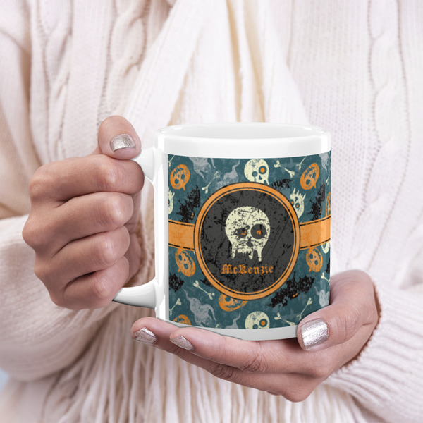 Vintage / Grunge Halloween 20oz Coffee Mug - LIFESTYLE