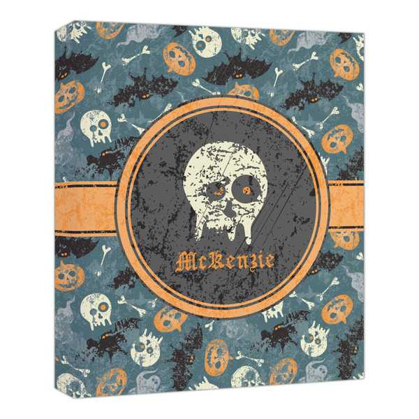 Custom Vintage / Grunge Halloween Canvas Print - 20x24 (Personalized)