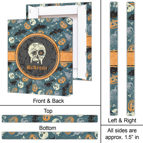 Vintage / Grunge Halloween 20x24 - Canvas Print - Approval