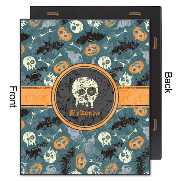 Vintage / Grunge Halloween 20x24 Wood Print - Front & Back View