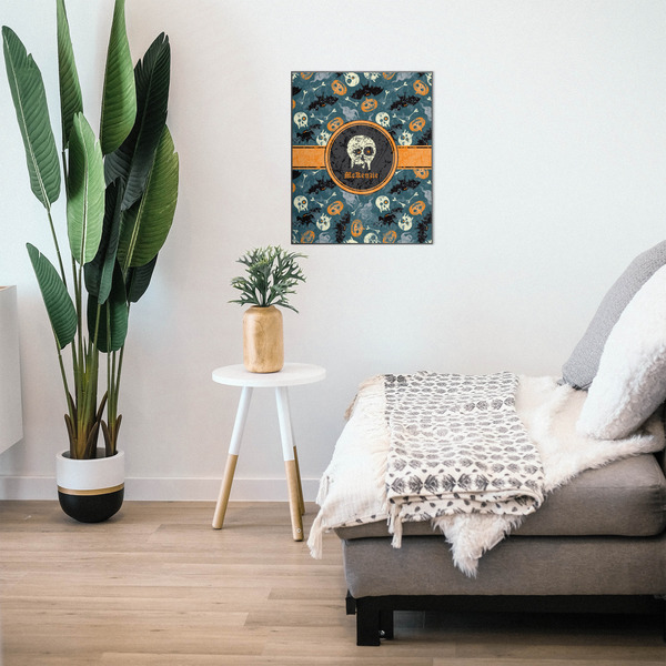 Vintage / Grunge Halloween 20x24 Wood Print - In Context